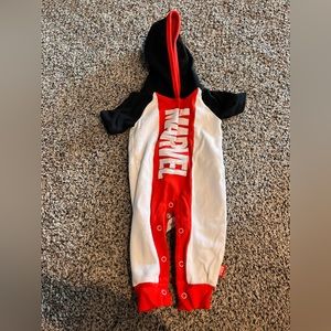 Disney Marvel Hooded Bodysuit for Baby Size 6-9 Months Superhero